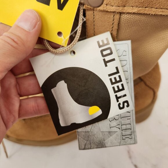 NWT Belleville 330 High Clearance Steel Toe Boots Tan Suede Combat Vibram 6.5 - Picture 11 of 14